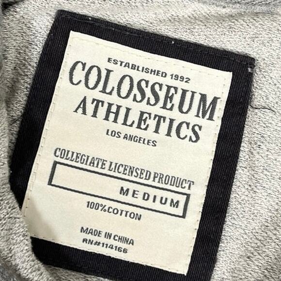 Colosseum IU Indiana Hoosiers Athletic Button Up Sweatshirt Cardigan M Varsity - Picture 4 of 8